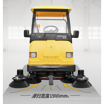 Electric driven road sweeper